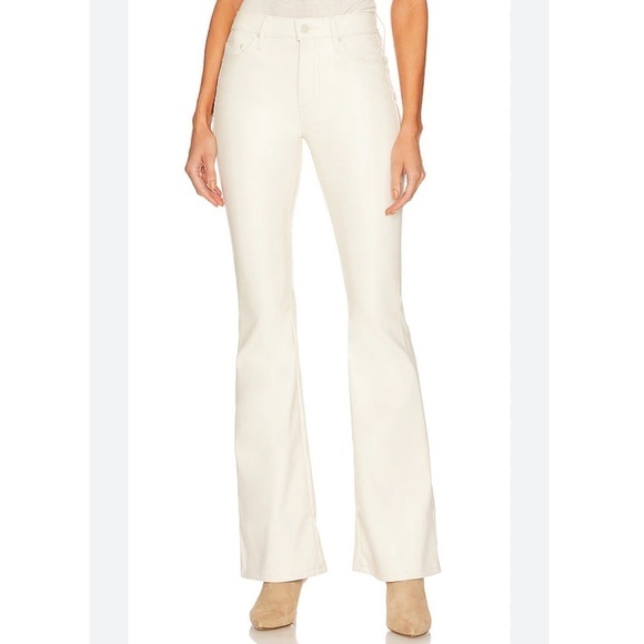 NWT MOTHER The Weekender Heel - Faux Leather in Wax on Wax off, Egret ✨ Sz 26 - Picture 3 of 15